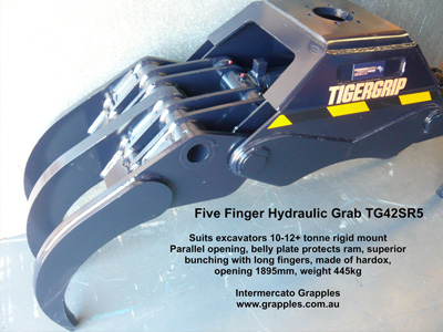 hydraulic forklift grab attachment