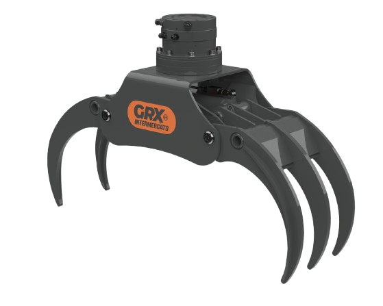 Excavator Rotating Five Finger Grabs