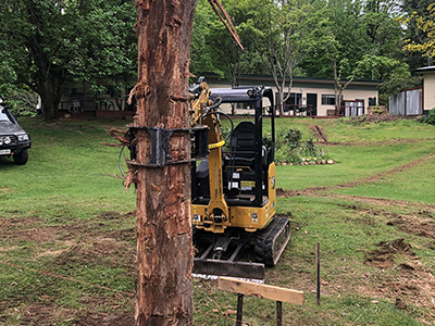 Excavator Pole Grab