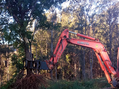 Excavator Pole Grab