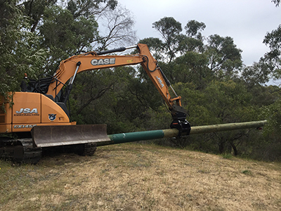 Excavator Pole Grab