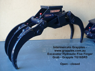 hydraulic forklift grab attachment