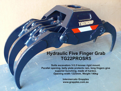 hydraulic forklift grab attachment