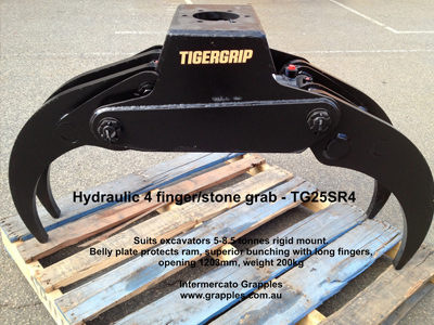 Excavator Attachment Hydraulic Grab