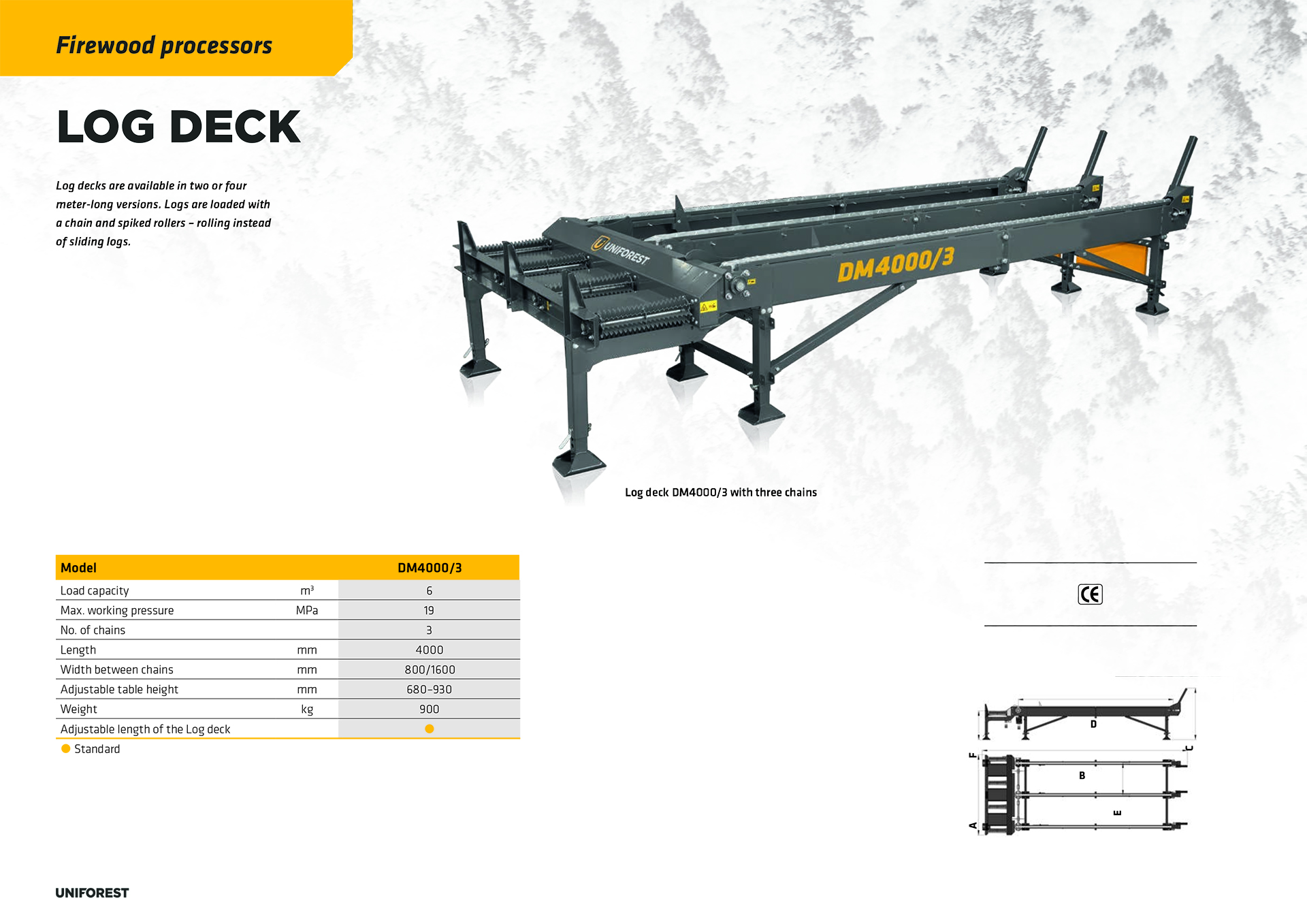 log deck specification sheet