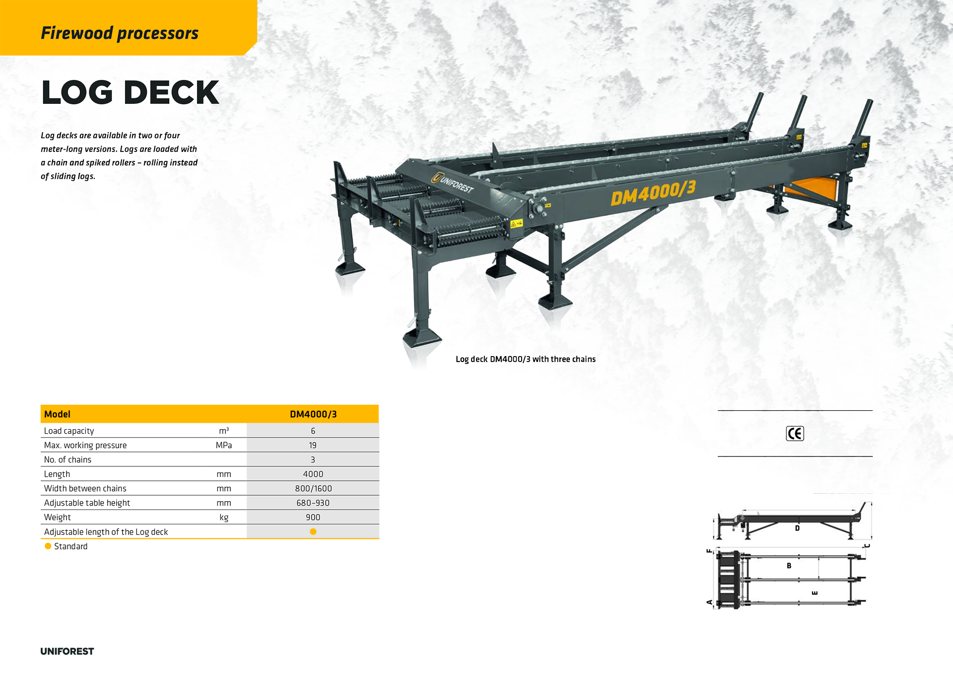 log deck specification sheet